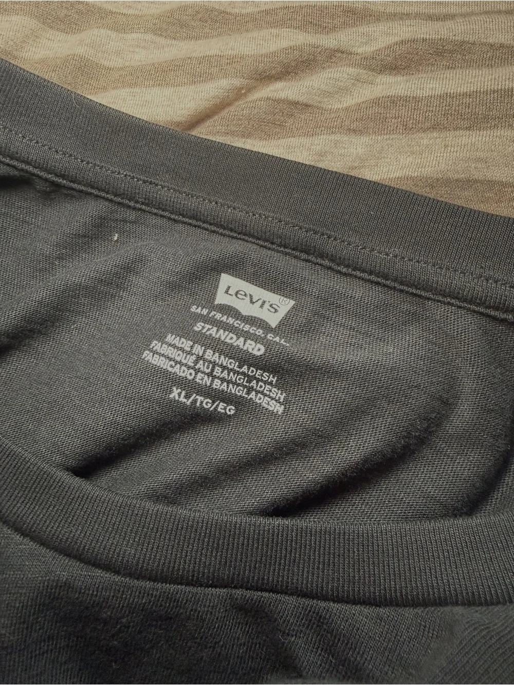 Levi’s Men’s Black Pocket T-Shirt Standard Fit NWT XL